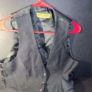 Alberto Nardoni Collection Vest Men’s Black Buttoned Dress Rome Italy (read)